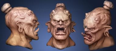 3D model orc head (STL)